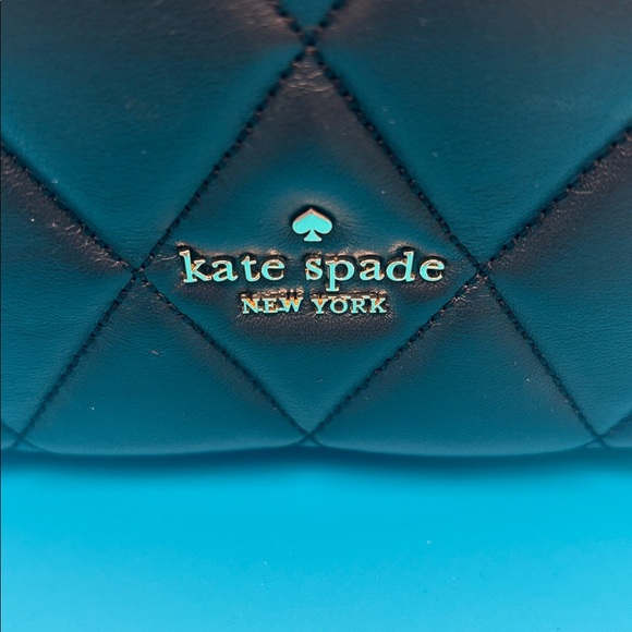 Kate Spade Carey Black Quilted Leather Top Handle Crossbody Trunk , EUC - Picture 2 of 12